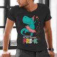 Cute Magical Ballerina Dino Unicorn Pre-K Graduation Men's V-Neck T-Shirt