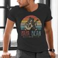 Cute Papa Bear Vintage Father's Day Retro Dad Guitar Men's V-Neck T-Shirt Cute Papa Bear Vintage Father's Day Retro Dad Guitar Men's V-Neck T-Shirt