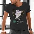 Cute Unicorn See Ya 5th Grade Graduation Shirt Men's V-Neck T-Shirt