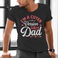 Cuter Version Of Dad Cute Kid Boy Girl Proud New Dad Men's V-Neck T-Shirt
