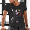 Dabbing Unicorn Cap And Gown Graduate 2021 Graduation Day Men's V-Neck T-Shirt