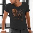Dachshund Shirt Doxie Mom Dad Love Wiener Dog Puppy Cute Tee Men's V-Neck T-Shirt