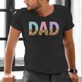 Dad Of 1st First Birthday Girl Ice Cream Men's V-Neck T-Shirt