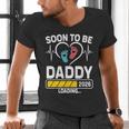 Dad To Be 2026 Loading Dad Est 2026 Promoted To Daddy Men's V-Neck T-Shirt