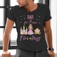 Dad 5th Birthday Her Royal Fiveness Princess Matching Men's V-Neck T-Shirt