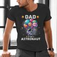 Dad Of The Astronaut Space Theme First Birthday Party Men's V-Neck T-Shirt