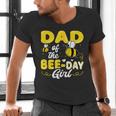 Dad Of The Bee Day Girl Hive Party Matching Birthday Sweet Men's V-Neck T-Shirt