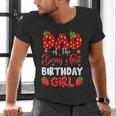 Dad Of The Berry First Birthday Of Girl Strawberry Men's V-Neck T-Shirt