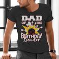 Dad Of The Birthday Bowler Kid Bowling Party Men's V-Neck T-Shirt Dad Of The Birthday Bowler Kid Bowling Party Men's V-Neck T-Shirt