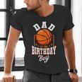 Dad Of The Birthday Boy Basketball Theme Bday Party Men's V-Neck T-Shirt