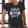 Dad Of The Birthday Boy Matching Dog Family Birthday Party Men's V-Neck T-Shirt