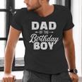 Dad Of The Birthday Boy Matching Family Party Men's V-Neck T-Shirt