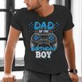 Dad Of The Birthday Boy Matching Video Gamer Birthday Party Men's V-Neck T-Shirt