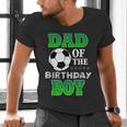 Dad Of The Birthday Boy Soccer Stars Outfit Men's V-Neck T-Shirt