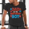 Dad Of The Birthday Boy Spider Web Party Men's V-Neck T-Shirt