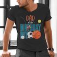 Dad Of The Birthday Boy Sports Matching Family Men's V-Neck T-Shirt