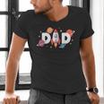 Dad Of The Birthday Boys Space Astronaut 1st Birthday Family Men's V-Neck T-Shirt