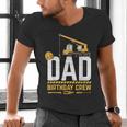 Dad Birthday Crew Construction Men's V-Neck T-Shirt