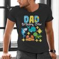Dad Birthday Crew Sea Ocean Fish Aquarium Bday Party Men's V-Neck T-Shirt