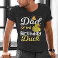 Dad Of The Birthday Duck Boy Rubber Duck Birthday Girl Men's V-Neck T-Shirt Dad Of The Birthday Duck Boy Rubber Duck Birthday Girl Men's V-Neck T-Shirt