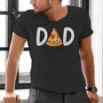 Dad Birthday Pizza 1st Birthday Pizza Family Matching Men's V-Neck T-Shirt
