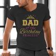 Dad Of The Birthday Princess Girls Party Small Men's V-Neck T-Shirt