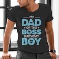 Dad Of The Boss Birthday Party Outfit Like A Boss Daddy Men's V-Neck T-Shirt Dad Of The Boss Birthday Party Outfit Like A Boss Daddy Men's V-Neck T-Shirt