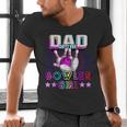Dad Of The Bowler Girl Matching Family Bowling Birthday Men's V-Neck T-Shirt