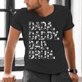 Dad Dada Daddy Bruh Papa Cow Daddy Love Cows Dad Cow Print Men's V-Neck T-Shirt