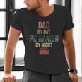 Dad By Day PC Gamer By Night For Gaming Dads Men's V-Neck T-Shirt