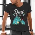Dad To Be Dinosaur Baby Shower For Boy Men's V-Neck T-Shirt