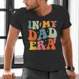 In My Dad Era Groovy Papa Daddy Fathers Day For Men Men's V-Neck T-Shirt