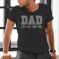 Dad Family Crew Monster Truck Lover Birthday Matching Men's V-Neck T-Shirt
