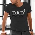 Dad To The Fourth Power Dad Of 4 Kids To The 4th Power Shirt Men's V-Neck T-Shirt