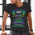 For My Dad In Heaven Touching Tribute For Passed Away Father Men's V-Neck T-Shirt