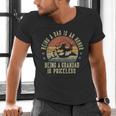 Being A Dad Is An Honor Being A Grandad Is Priceless Grandad Men's V-Neck T-Shirt Being A Dad Is An Honor Being A Grandad Is Priceless Grandad Men's V-Neck T-Shirt