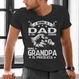 Being A Dad Is An Honor Being A Grandpa Is Priceless Men's V-Neck T-Shirt