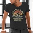 Being A Dad Is An Honor Being Grandpop Is Priceless Grandpop Men's V-Neck T-Shirt