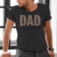 Dad Leopard Print Fathers Day Men's V-Neck T-Shirt
