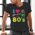 Dad I Love The 80's Retro 80s Nostalgia For Dad Men's V-Neck T-Shirt