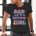 Dad And Mom Of The Birthday Girl Party Decor Family Matching Men's V-Neck T-Shirt