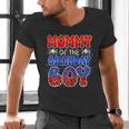 Dad And Mom Mommy Birthday Boy Spider Family Matching Men's V-Neck T-Shirt