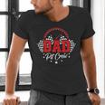 Dad Pit Crew Birthday Party Race Car Racing Family Matching Men's V-Neck T-Shirt