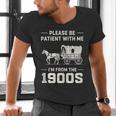 Dad Please Be Patient With Me I'm From The 1900s Vintage Men's V-Neck T-Shirt Dad Please Be Patient With Me I'm From The 1900s Vintage Men's V-Neck T-Shirt