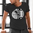 Dad Of Both Proud Football And Cheer Dad Men's V-Neck T-Shirt
