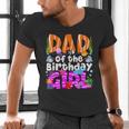 Dad Under Sea Birthday Party Girls Ocean Sea Animals Themed Men's V-Neck T-Shirt Dad Under Sea Birthday Party Girls Ocean Sea Animals Themed Men's V-Neck T-Shirt