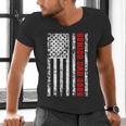 Dad Senior 2026 Proud Dad Of A Class Of 2026 Graduate Flag Men's V-Neck T-Shirt