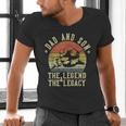 Dad And Son The Legend And The Legacy Dad Men's V-Neck T-Shirt