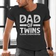 Dad Of Twins Classic Overachiever Cool Twin Dad Men's V-Neck T-Shirt