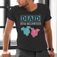 Dad Of Twins Family Daddy Fathers Day Future Parents Men's V-Neck T-Shirt